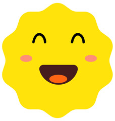 vector illustration of cartoon face