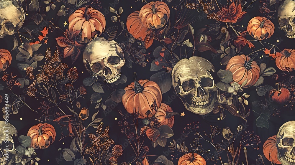 Wall mural Halloween pattern wallpaper