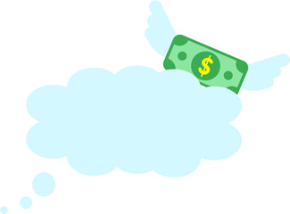 Cloud cartoon symbol illustration.