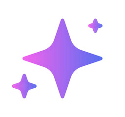 Artificial intelligence icon, ai stars symbol, machine learning, generate image and text, data assistant, computer help on background flat vector illustration.
