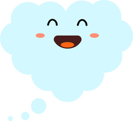 Cloud cartoon symbol illustration.