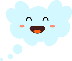 Cloud cartoon symbol illustration.