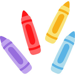 Colorful Crayon Illustration