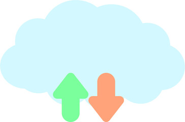 Cloud computing concept.