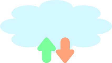 Cloud computing concept.