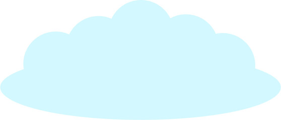 Cloud computing concept on blue background.