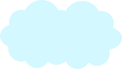 Cloud computing concept on blue background.