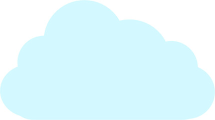 Cloud computing concept on blue background.