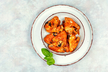 Roasted chicken wings