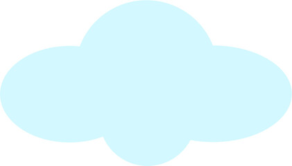 Cloud computing concept on blue background.