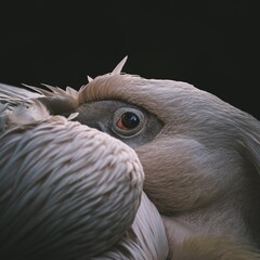 close up of a pelican