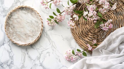 Elegant White Marble Background Texture