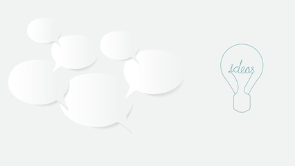 Infographics communication idea sharing vector design. Template for workflow layout, diagram, annual report, web design. Business concept with 6 options, steps or processes