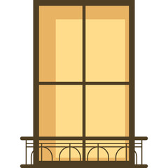 Flat Window Illustration