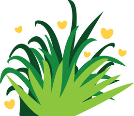 Grass Green Element Illustration