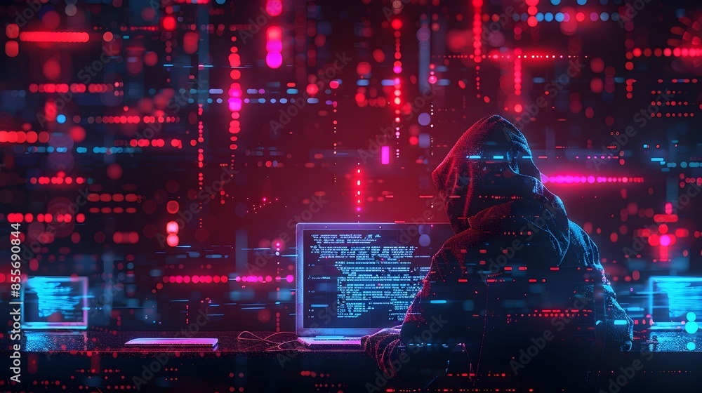 Poster hacker establishing dark web marketplace for digital goods and cryptocurrency transactions