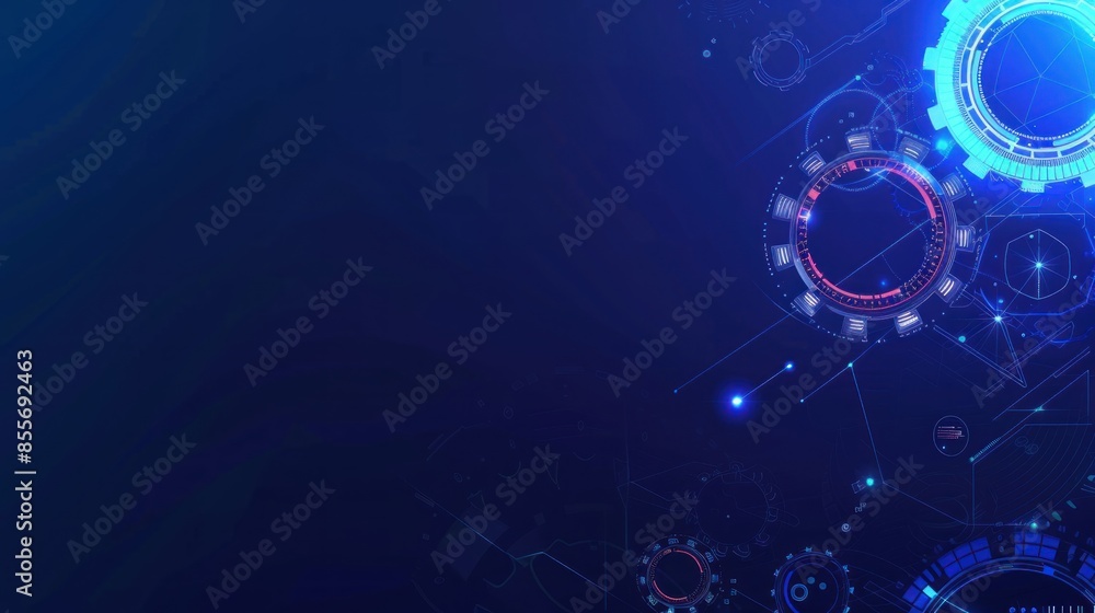 Poster electronic circuit board. technology concept ,microchip cpu processor circuit board. digital line