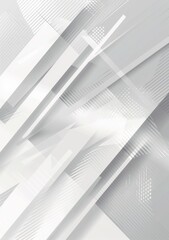 Obraz premium White and gray abstract geometric, modern design, light gray silver background,