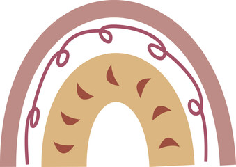 Hand-Drawn Rainbow Illustration