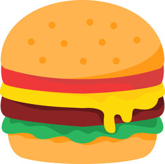Illustration Of Hamburger Element