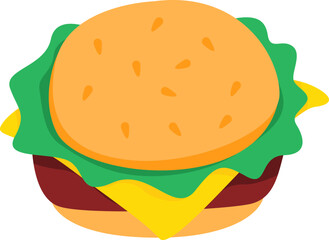 Illustration Of Hamburger Element