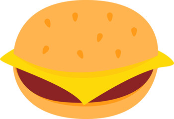 Illustration Of Hamburger Element