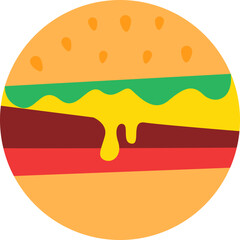 Illustration Of Hamburger Element