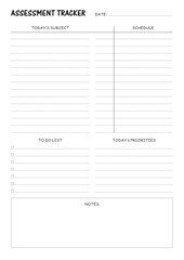 Study Planning Pages, Planner Sheets, Experience the efficiency and structure that the Study Planning Pages Collection brings to your academic life, Responsive with standard paper sizes A5, A4, A3,