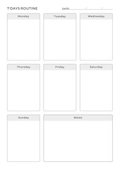 Study Planning Pages, Planner Sheets, Experience the efficiency and structure that the Study Planning Pages Collection brings to your academic life, Responsive with standard paper sizes A5, A4, A3,