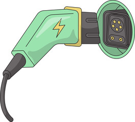 Electric Plug for Electric Car Icon