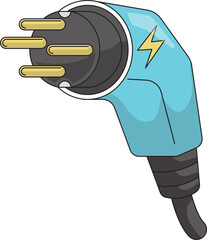 Electric Plug for Electric Car Icon