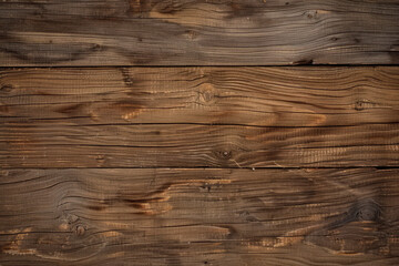 Naklejka premium Background of old brown boards with visible grain and damage.