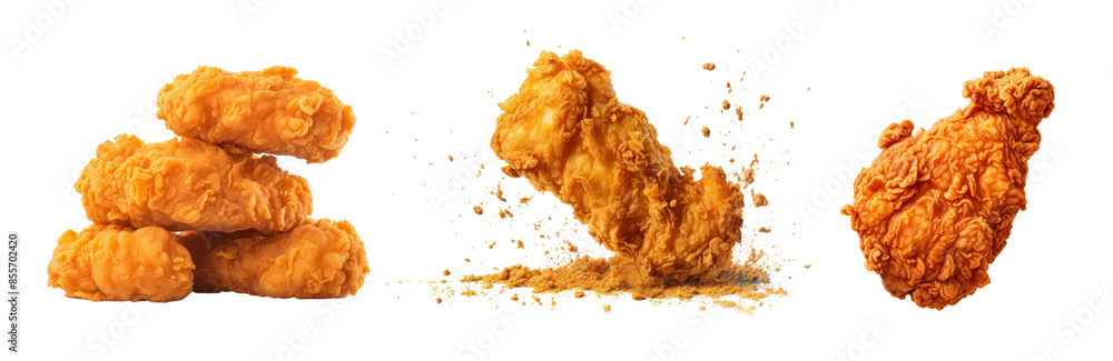 Poster 4 png element set on transparent background
