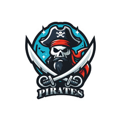 Awesome Pirates Mascot Logo Design