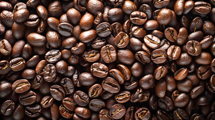 Naklejka premium coffee beans background