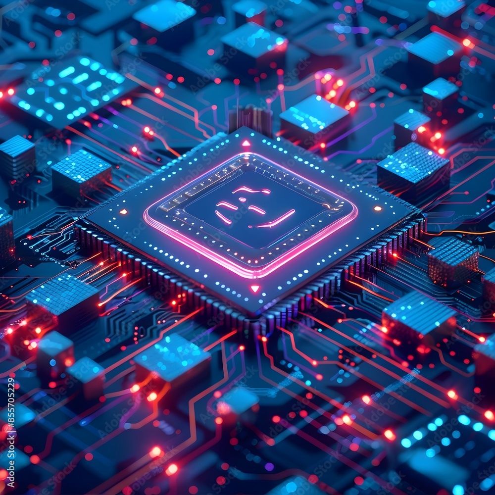 Poster ai driven cybersecurity fortress protecting sensitive digital data from threats