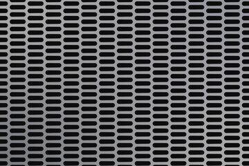 long round hole slotted perforated metal aluminum sheet floor surface checker texture seamless pattern industrial background