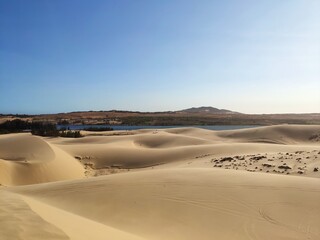 sand dunes in the desert in Mui Ne, Phan Thiet