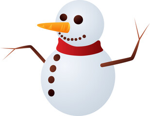 Cute Christmas Snowman Sticker