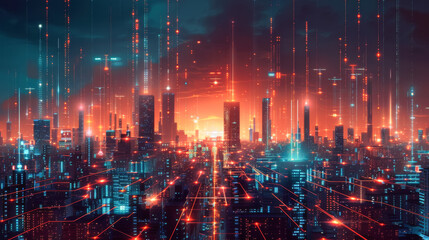 ネットワークがつながった都市