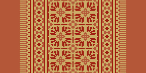 Carpet pattern Persian. Geometric ethnic oriental seamless pattern traditional Design for background. african pattern. rug , tile , wallpaper , Vector illustration. American