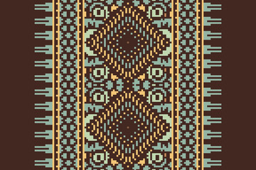 Carpet pattern Persian. Geometric ethnic oriental seamless pattern traditional Design for background. african pattern. rug , tile , wallpaper , Vector illustration. American