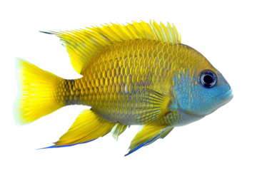 Yellow and Blue Tropical Fish