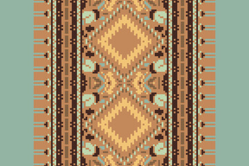 Carpet pattern Persian. Geometric ethnic oriental seamless pattern traditional Design for background. african pattern. rug , tile , wallpaper , Vector illustration. American