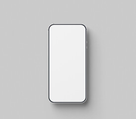 Mobile blank white screen for mockup