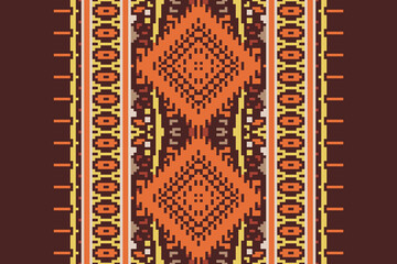 Carpet pattern Persian. Geometric ethnic oriental seamless pattern traditional Design for background. african pattern. rug , tile , wallpaper , Vector illustration. American