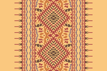 Carpet pattern Persian. Geometric ethnic oriental seamless pattern traditional Design for background. african pattern. rug , tile , wallpaper , Vector illustration. American