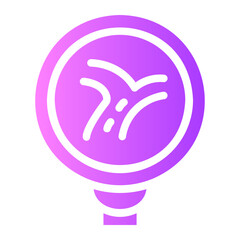 split road Gradient icon