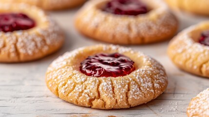Delicious homemade raspberry thumbprint cookies