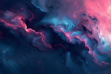 Colorful abstract wallpaper inspired by the Northern Lights, swirling & mesmerizing patterns of vibrant colors spread across the sky. Aurora Borealis Whispers abstract wallpaper concept banner design